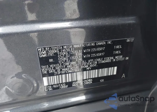 2T3P1RFV3NW278641: 42709743