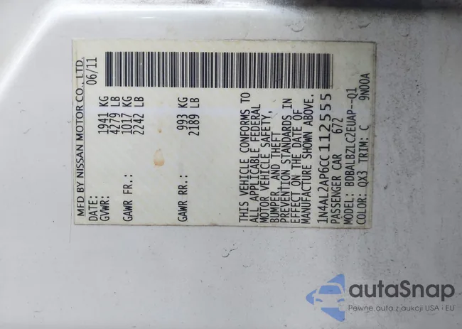 1N4AL2AP6CC112555: 42708952