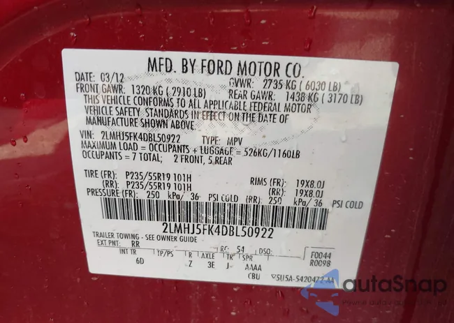 2LMHJ5FK4DBL50922: 42708975