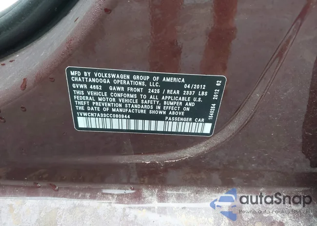 1VWCN7A33CC080944: 42710373