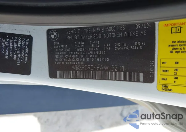 WBXPC9C46AWJ32111: 42710433