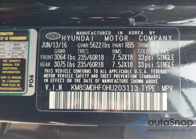 KM8SMDHF0HU203113: 42710462