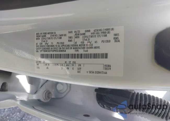 1FT8W3DT0PEC69054: 42710499