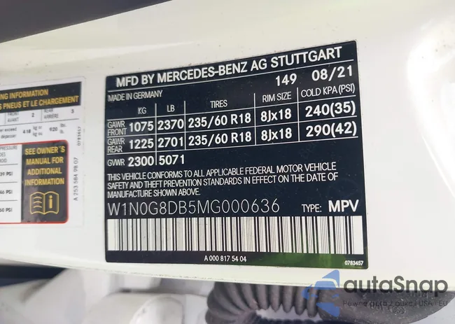 W1N0G8DB5MG000636: 42710556