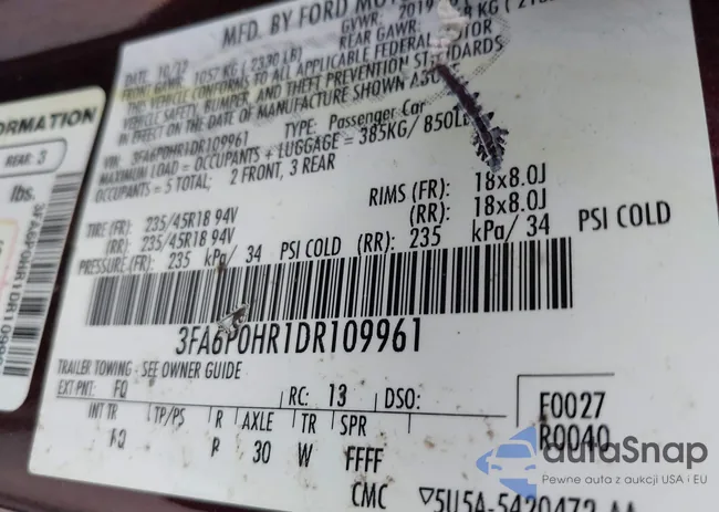 3FA6P0HR1DR109961: 42710559