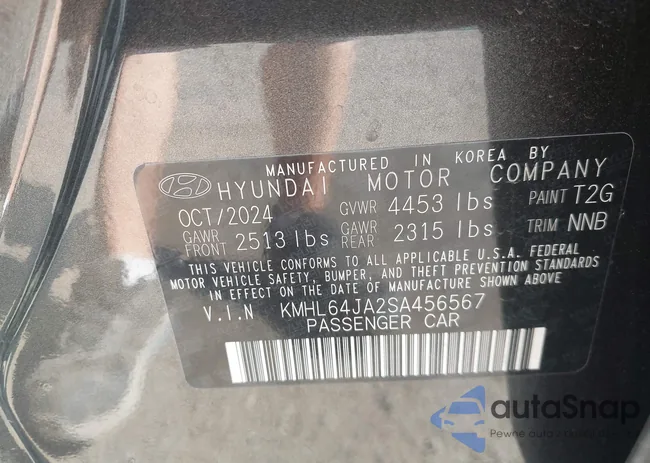 KMHL64JA2SA456567: 42710563