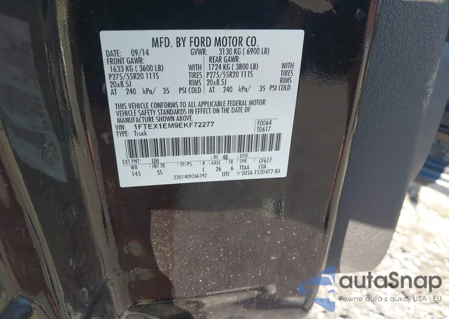 1FTEX1EM9EKF72277: 42710682