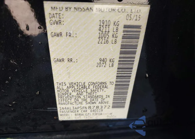 1N4AL3AP5FN878372: 42710758