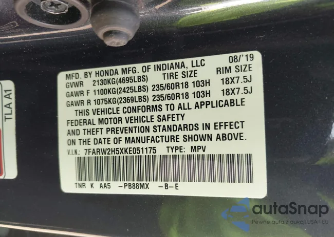 7FARW2H5XKE051175: 42710802