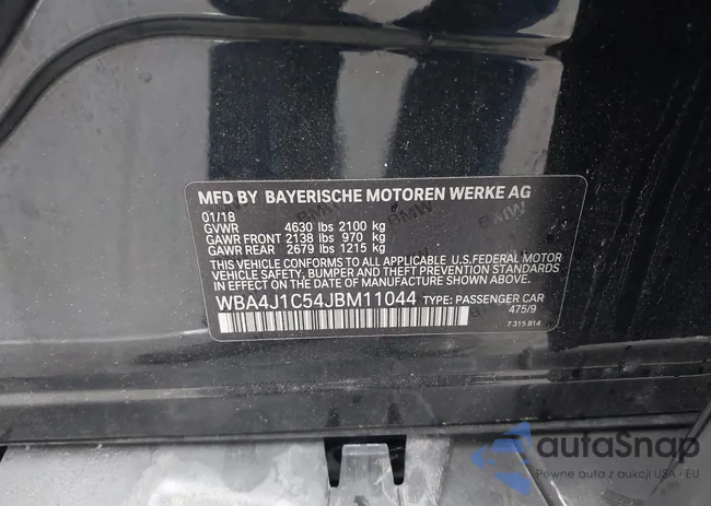 WBA4J1C54JBM11044: 42709833