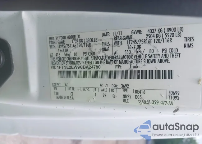 1FTNE2EW9CDA24780: 42709904