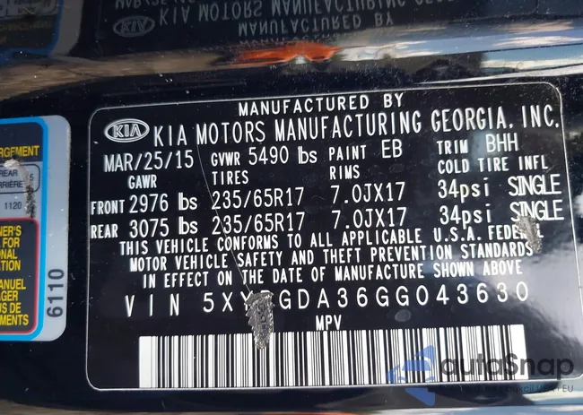 5XYPGDA36GG043630: 42709909