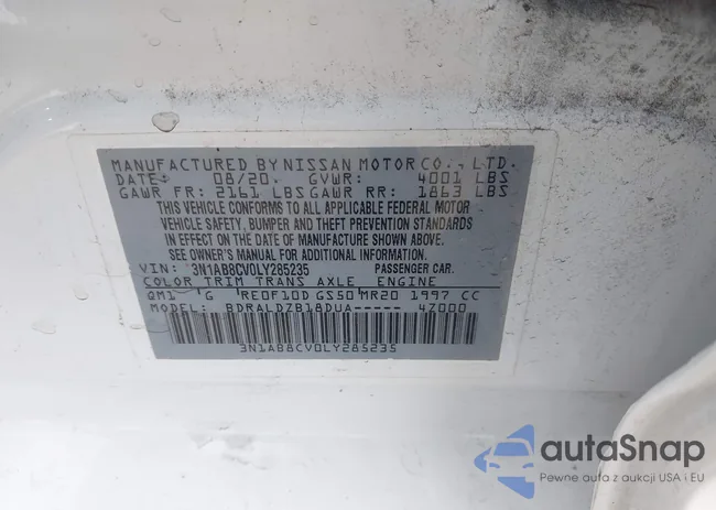 3N1AB8CV0LY285235: 42710030