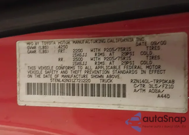 5TENL42N31Z721220: 42711573