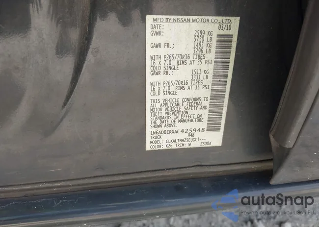 1N6AD0ERXAC425948: 42711811