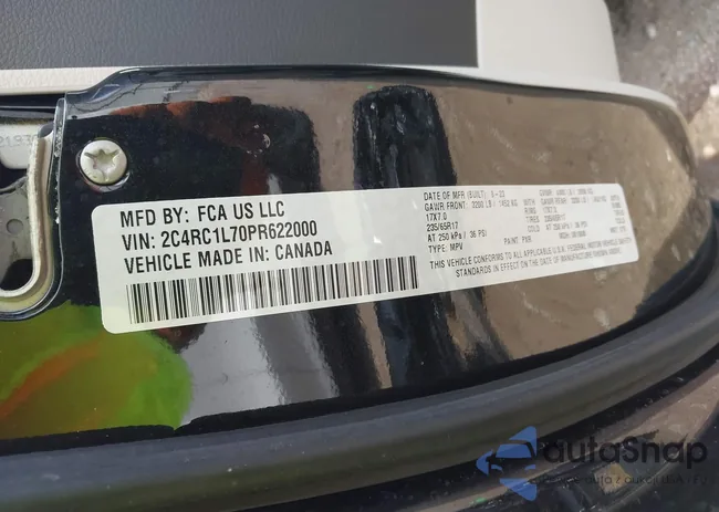 2C4RC1L70PR622000: 42711826