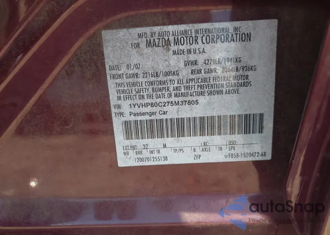 1YVHP80C275M37805: 42710853