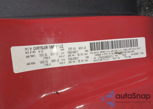 1D7RW3GK8BS522712: 42710902