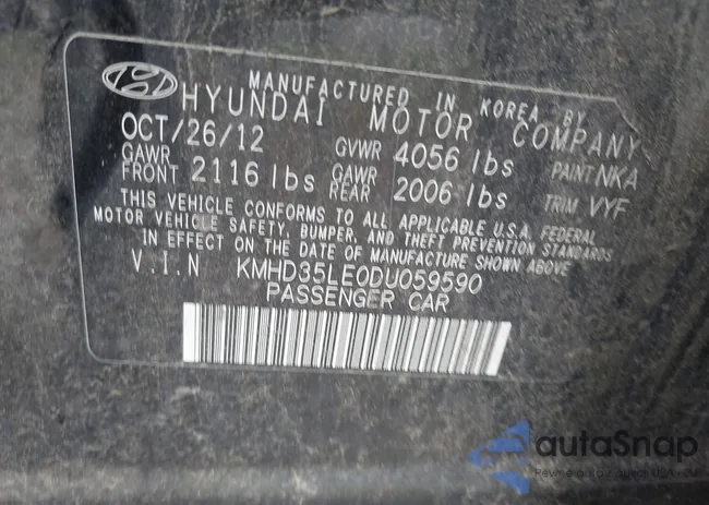 KMHD35LE0DU059590: 42711053