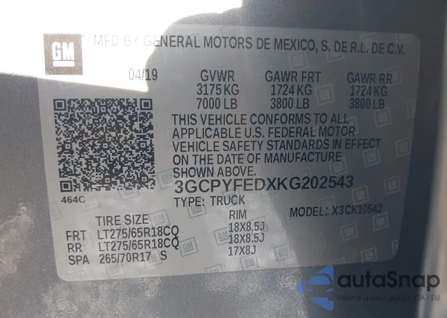 3GCPYFEDXKG202543: 42712292