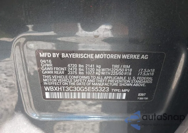 WBXHT3C30G5E55323: 42712328