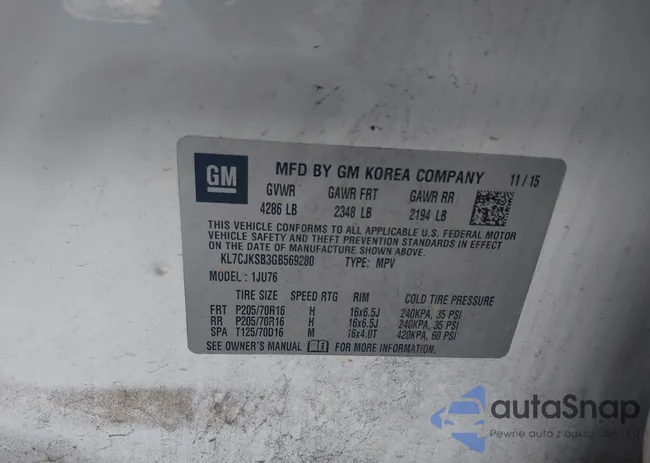 KL7CJKSB3GB569280: 42712488