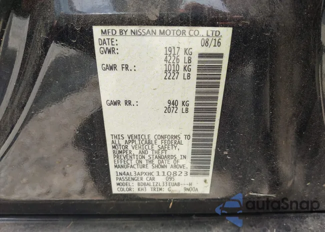 1N4AL3APXHC110823: 42712515