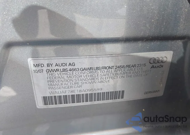 WAUAF78E18A095599: 42712676