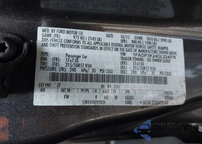 1FADP3K24GL224576: 42711937