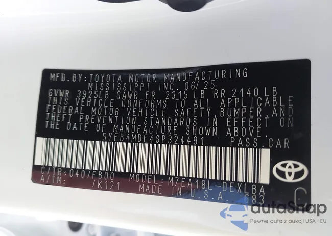 5YFB4MDE4SP324491: 42712048