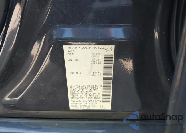 1N4AL3AP4FN399974: 42712213