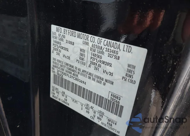 2FTRX07L3YCB03694: 42713596