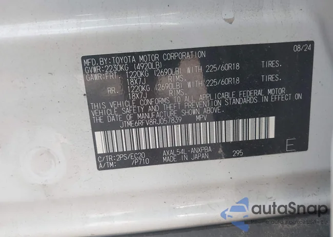 JTME6RFV8RJ057839: 42712929