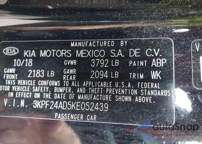 3KPF24AD5KE052439: 42712933