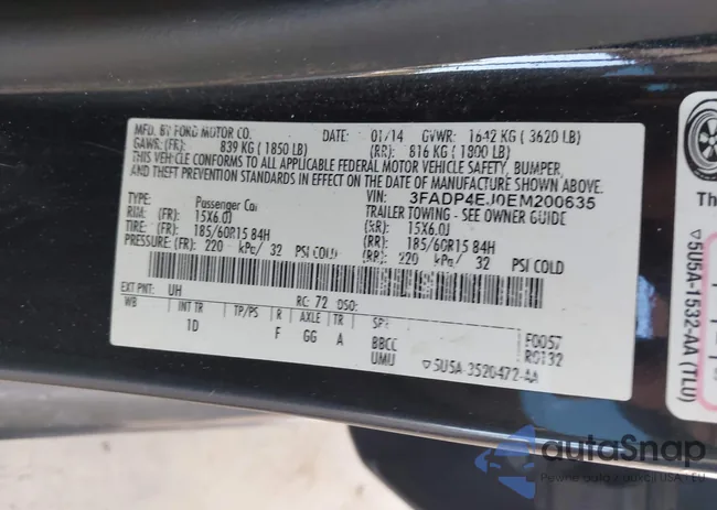 3FADP4EJ0EM200635: 42714366