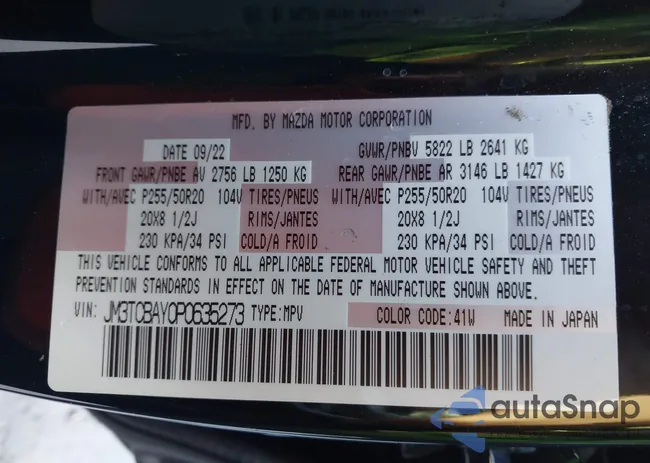 JM3TCBAY0P0635273: 42714381