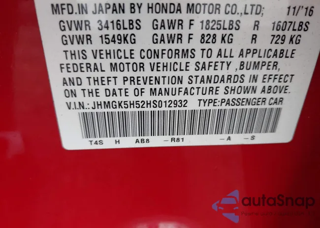 JHMGK5H52HS012932: 42714566