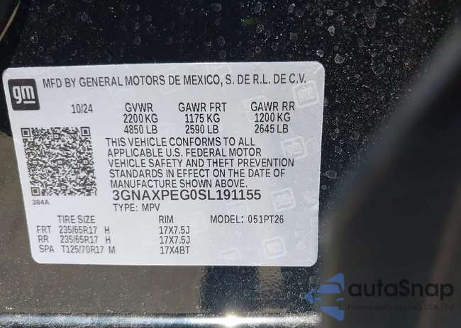 3GNAXPEG0SL191155: 42714591