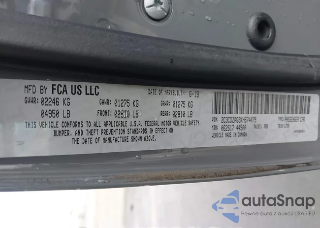 2C3CDZAG3KH674079: 42714682