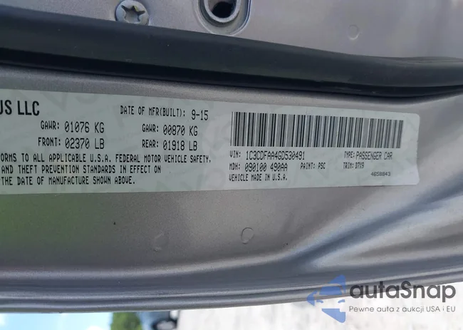 1C3CDFAA4GD530491: 42714772