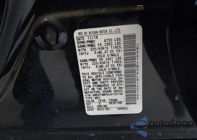 JN8AT2MV5LW130195: 42714799