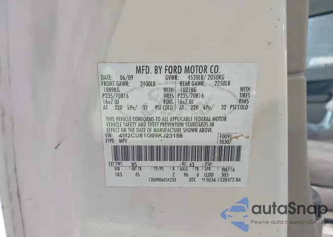 4M2CU81G99KJ23156: 42715313