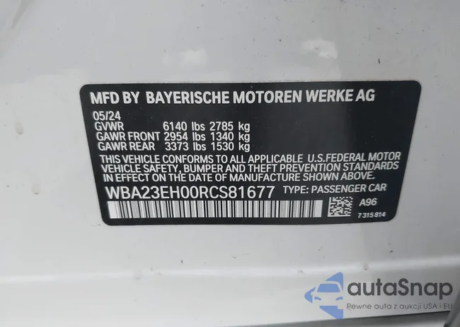 WBA23EH00RCS81677: 42715332