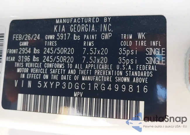 5XYP3DGC1RG499816: 42714835