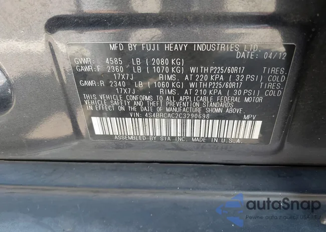 4S4BRCAC2C3290698: 42715159