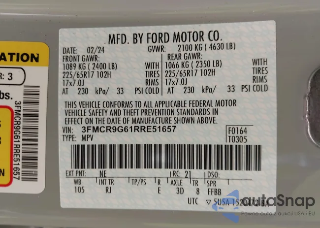 3FMCR9G61RRE51657: 42716277