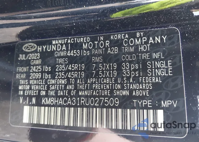 KM8HACA31RU027509: 42716419