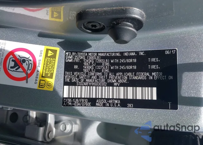 5TDZARFH1HS030302: 42716462