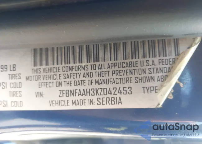 ZFBNFAAH3KZ042453: 42716575