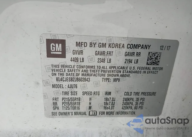 KL4CJESB2JB603943: 42716639